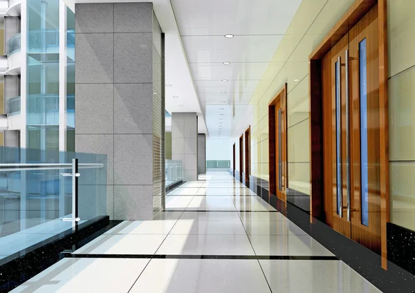 3d futuristic corridor — Stock Photo, Image