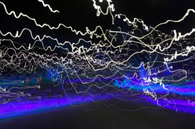 soyut ışık rotalar