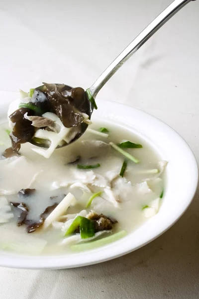 Food in china-- boiled fish flake — Stock Photo, Image