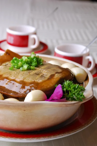 Comida en china. tortuga de cáscara blanda — Foto de Stock