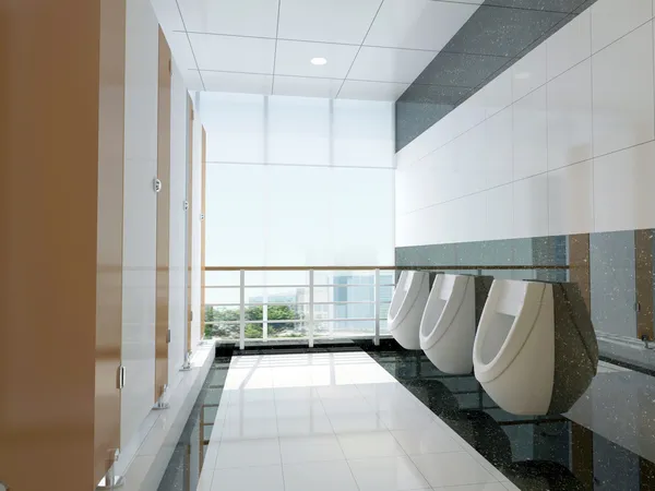 3d public bathroom — Stock Photo, Image