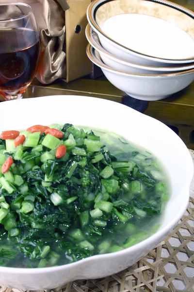 Çin sebze leziz yiyecek ve kurt dut — Stok fotoğraf