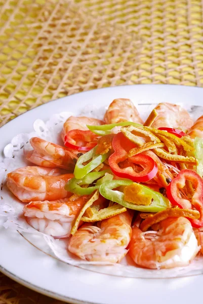 Chine délicieux aliment-crevettes — Photo