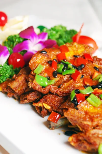 China delicious food--fried pork ribs — Stock Photo, Image