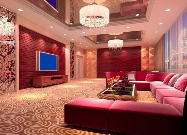 3D club odası, salon