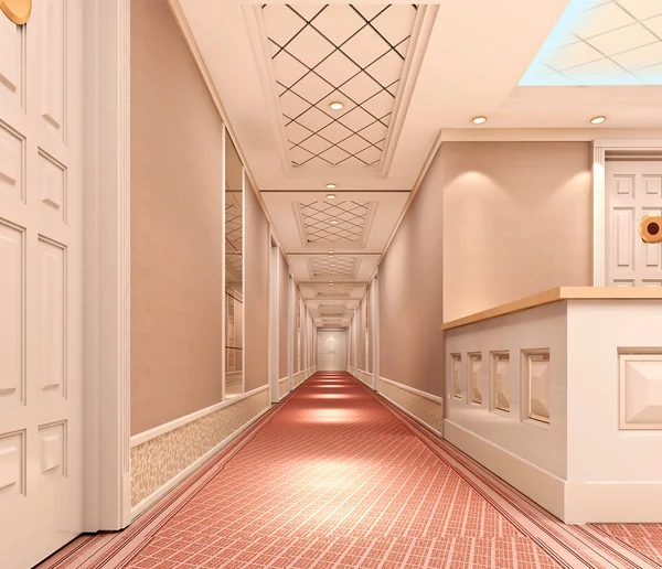 3D koridor — Stok fotoğraf