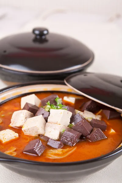 Tofu and duck blood — Stock Photo, Image