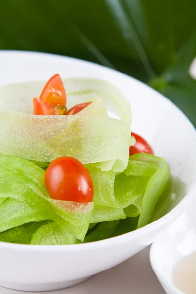 Vegetal recebe favores molho doce — Fotografia de Stock