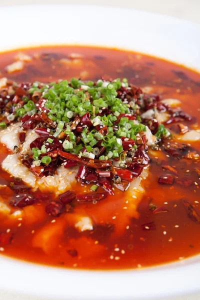Kina läcker mat--kokt fisk — Stockfoto