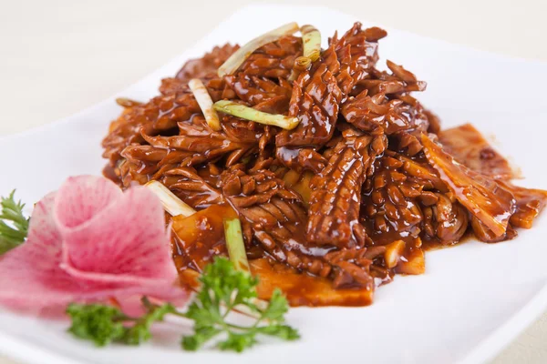 Pork kidney and vegetable — Stock Photo, Image