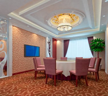 3D modern restauran