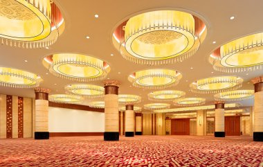 3D modern hall, koridor