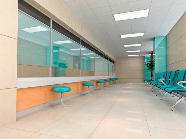 3d moderno salón de negocios — Foto de Stock