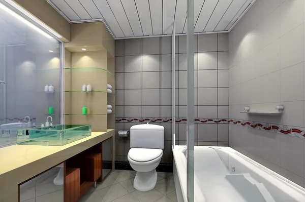 3d ванная комната — стоковое фото