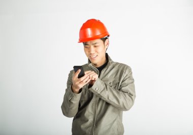 erkek inşaat işçisi