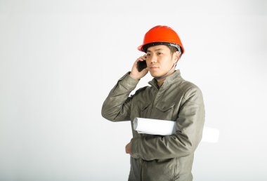 erkek inşaat işçisi