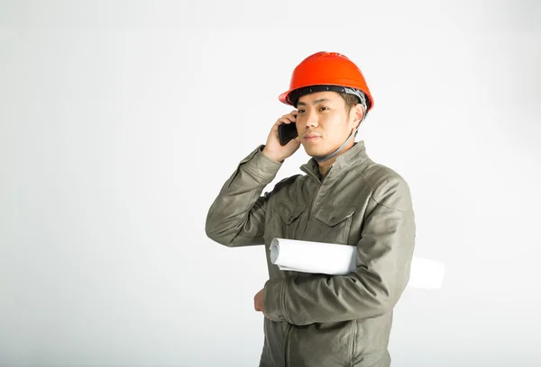Erkek inşaat işçisi — Stok fotoğraf