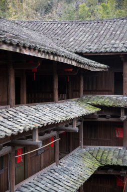 hakka tulou yer Fujian, Çin
