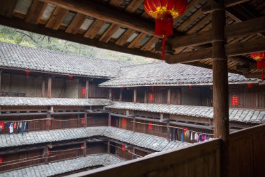 hakka tulou yer Fujian, Çin