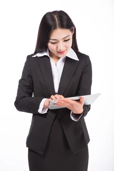 Zakenvrouw. geïsoleerd op witte achtergrond — Stockfoto