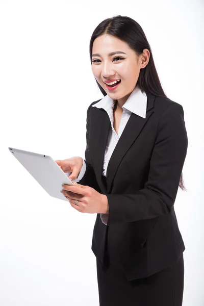 Zakenvrouw. geïsoleerd op witte achtergrond — Stockfoto