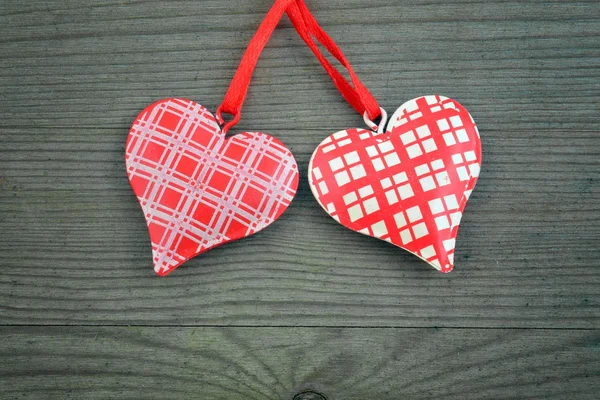 День Святого Валентина. серце на дерев'яний стіл. — стокове фото