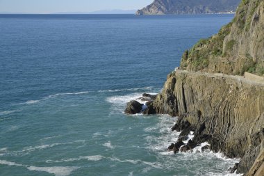 Ligurian kıyısında