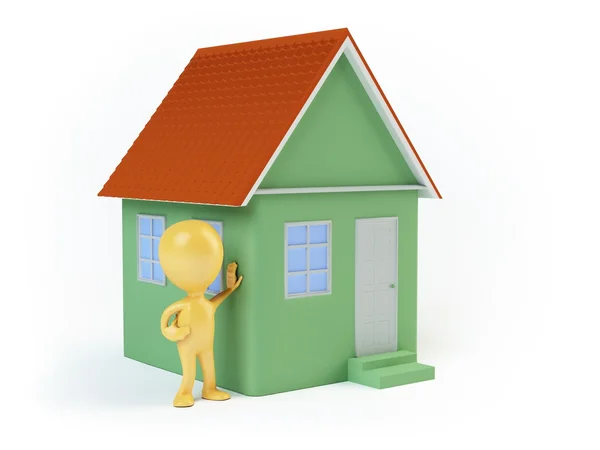 kişi ve beyaz zemin üzerine haus