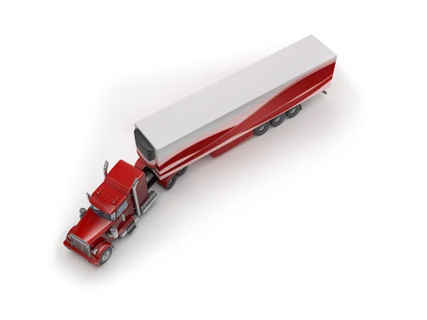 Kırmızı kamyon