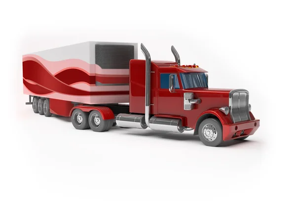 Camion rosso Foto Stock