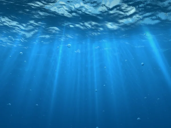 bubbles ve gökyüzü altında su