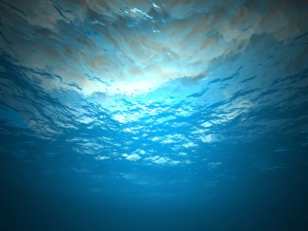 bubbles ve gökyüzü altında su