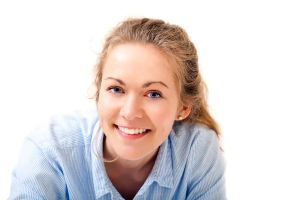 Portrait of a beautiful smiling young woman — Stock Photo, Image