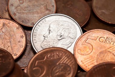 Eski Yunan sikke euro coins, drahmiler arasında