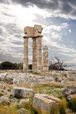 katlanmış silah tarafına bakarak adam