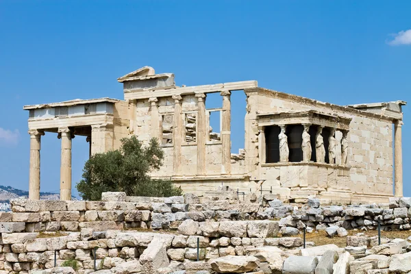 Templo de Erechtheum, Acrópolis, Atenas, Grecia — Foto de Stock