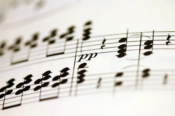 Old Musical Note Score Page — Stock Photo, Image