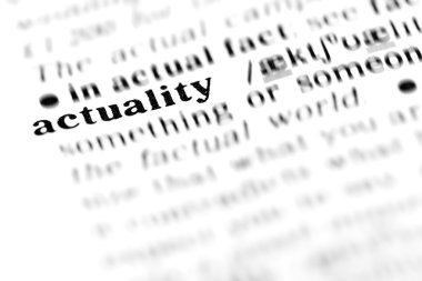 Aslında word sözlük