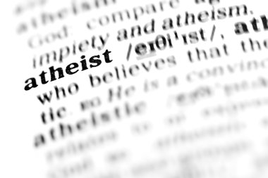 ateist sözcüğü sözlük