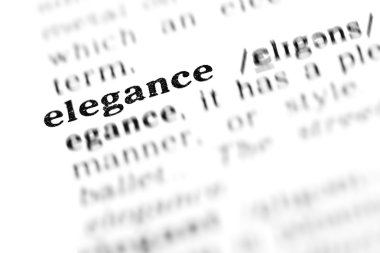 Elegance word sözlük
