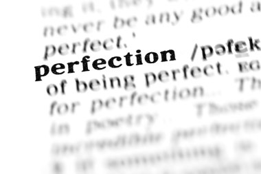 perfection word dictionary clipart