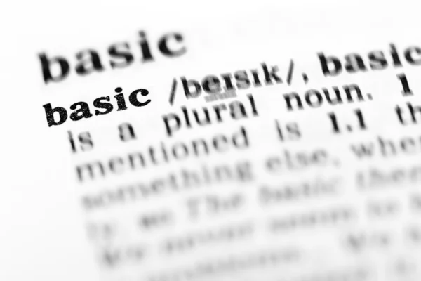 Basic word dictionary — Stock Photo, Image
