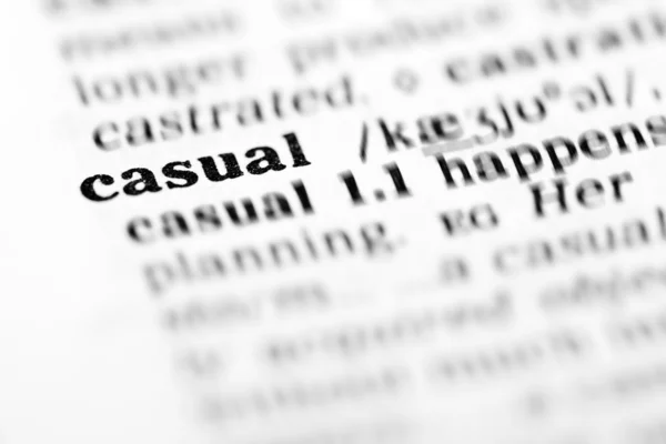 Casual word dictionary — Stock Photo, Image