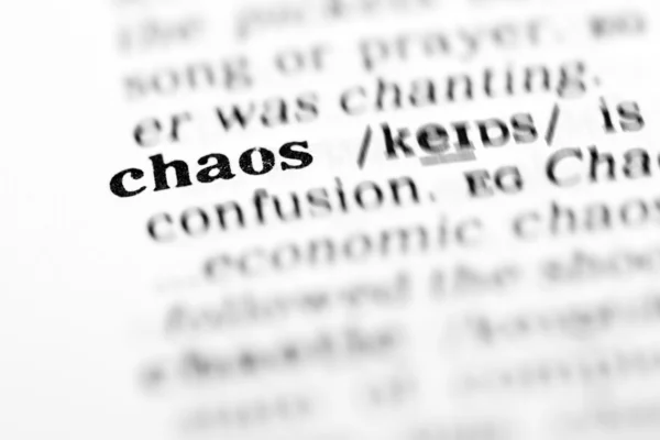 Chaos-Wörterbuch — Stockfoto