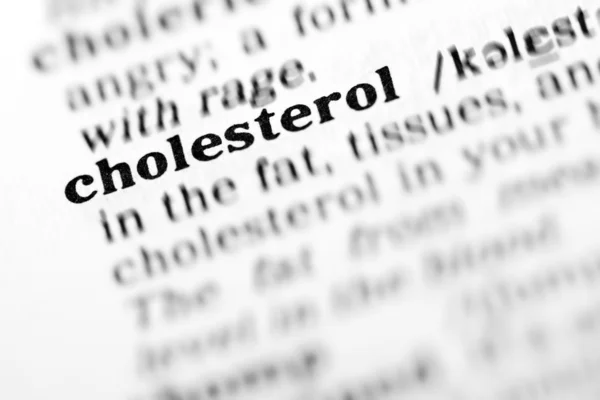 Cholesterin-Wörterbuch — Stockfoto