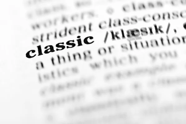 Dizionario di parole classico — Foto Stock