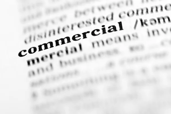 Commercial word dictionary — Stock Photo, Image