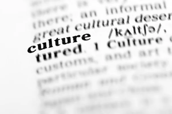 Culture word dictionary — Stock Photo, Image