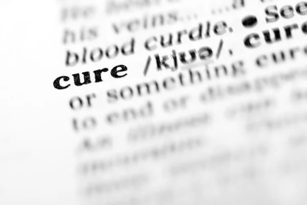 Cure word dictionary — Stock Photo, Image