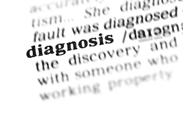 Diagnosis kamus kata — Stok Foto